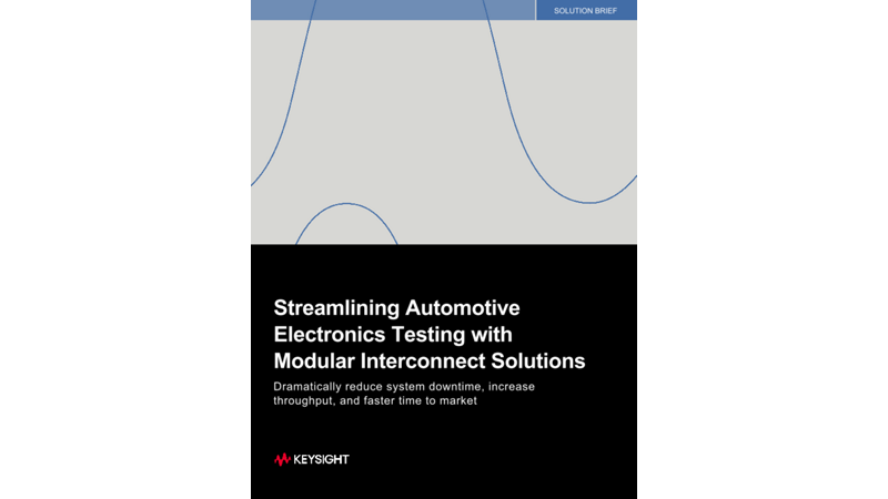 Streamlining Automotive Electronics Testing with Modular Interconnect Solutions